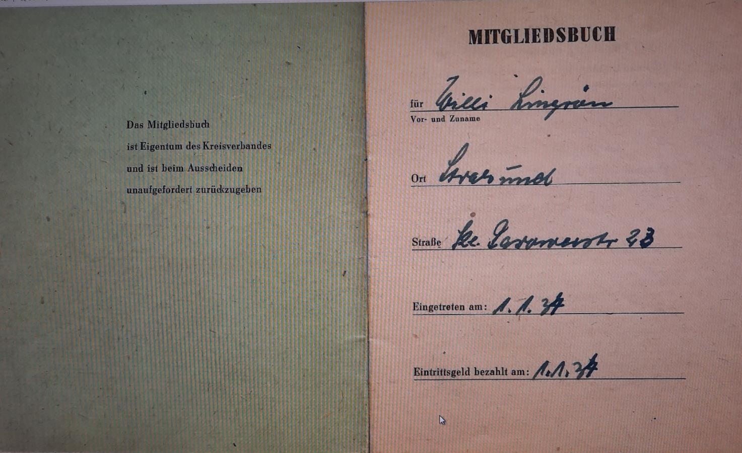 Mitgliedsbuch