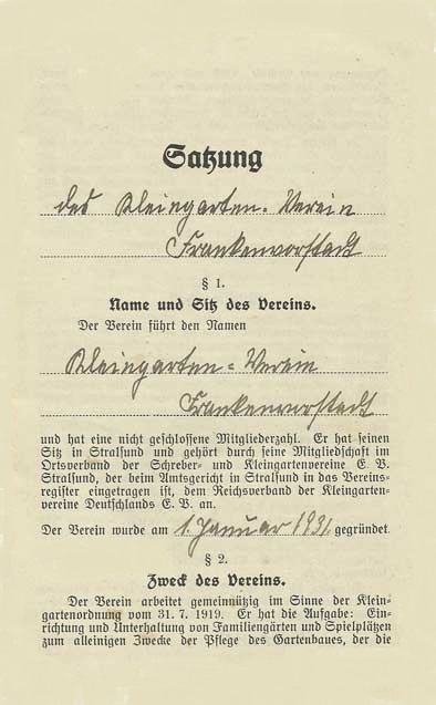 1.Satzung